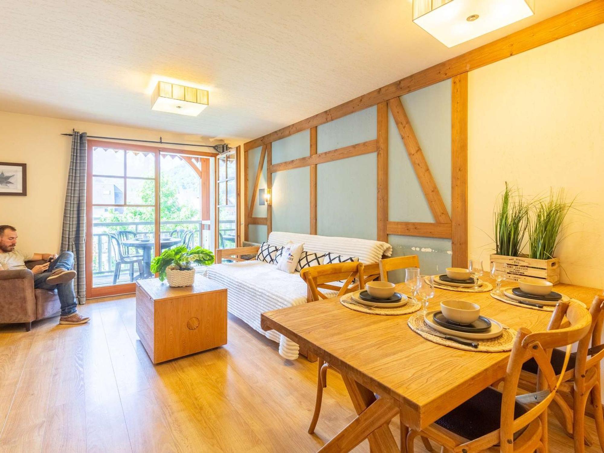 Appartement 10 Pers Avec Piscine, Sauna Et Parking En Centre-Ville De Saint-Lary-Soulan - Fr-1-296-394 Екстер'єр фото